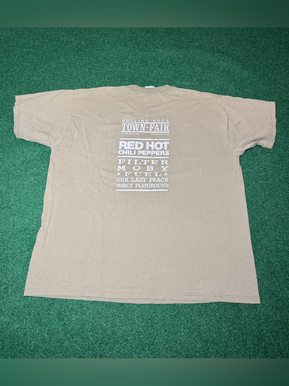 Red Hot Chili Peppers Concert T Shirt XL Rolling Rock Latrobe Pa Fair Vintage
